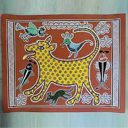 Mandana Art - Painting  | Fox ( 11 x 14 inch)