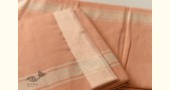 handloom Peach Color cotton dhoti khes Cotton + Matka Silk