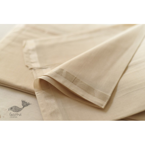 handloom cotton dhoti khes Cotton + Matka Silk