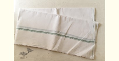 Damodar . दामोदर  ✹ Handloom Cotton White Dhoti ( Only Dhoti Without Khes )