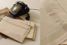 Damodar . दामोदर  ✹ Handloom Dhoti Khes - Cotton + Matka Silk - Off White