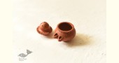 Shop Terracotta Handmade Clay - Diya With Incense Stick Stand