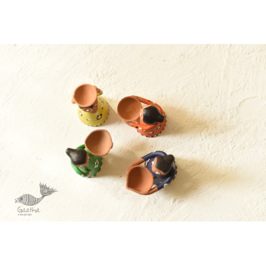 Shop Terracotta Handmade Clay Dolls (Set of Four)