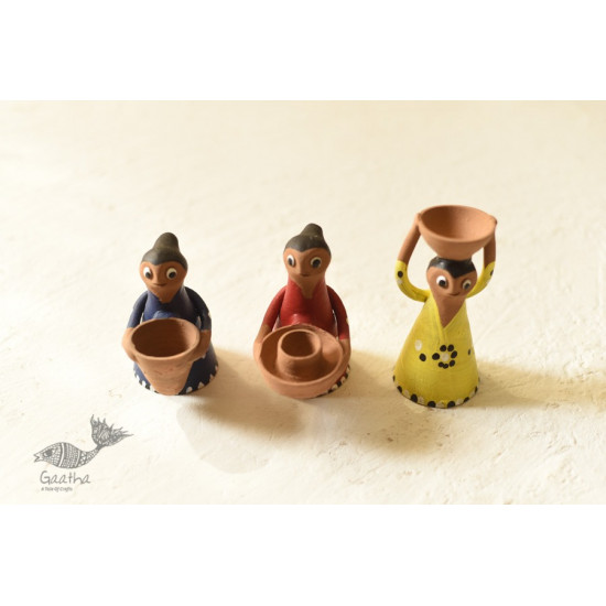 Shop Terracotta Handmade Clay Dolls (Set of Three)