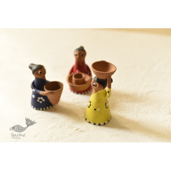 Shop Terracotta Handmade Clay Dolls (Set of Three)