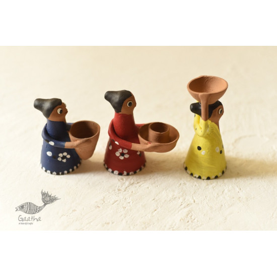 Shop Terracotta Handmade Clay Dolls (Set of Three)