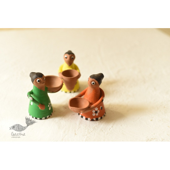 Shop Terracotta Handmade Clay Dolls (Set of Three)