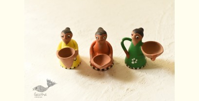 Maati Ka Kaam | Terracotta - Clay Dolls (Set of Three)