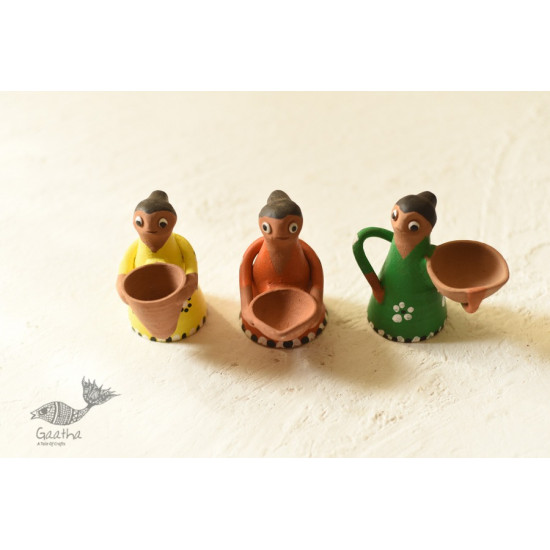 Shop Terracotta Handmade Clay Dolls (Set of Three)