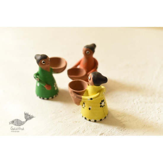 Shop Terracotta Handmade Clay Dolls (Set of Three)