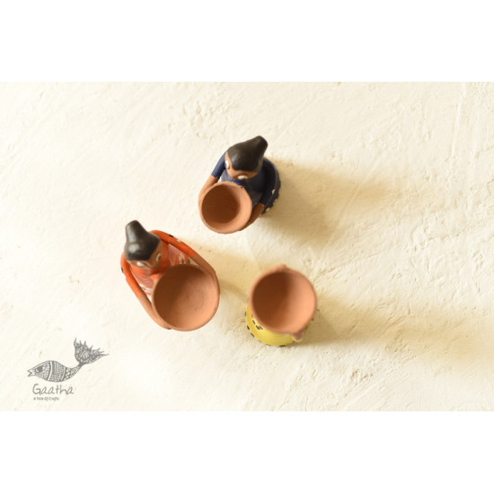 Shop Terracotta Handmade Clay Dolls (Set of Three)