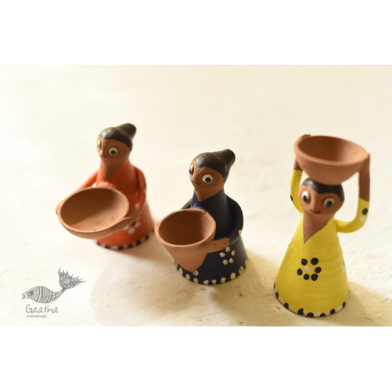 Shop Terracotta Handmade Clay Dolls (Set of Three)