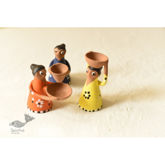 Shop Terracotta Handmade Clay Dolls (Set of Three)