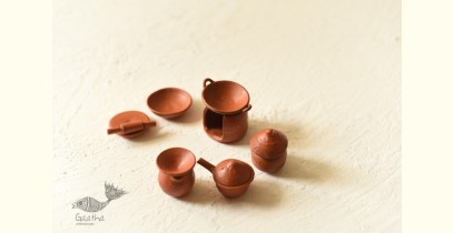 Maati Ka Kaam | Terracotta - Miniature Kitchen Set ( Set of 11 Pieces )