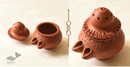 Maati Ka Kaam | Terracotta - Diya With Incense Stick Stand