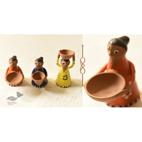 Shop Terracotta Handmade Clay Dolls (Set of Three)