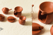 Maati Ka Kaam | Terracotta - Miniature Kitchen Set ( Set of 10 Pieces )