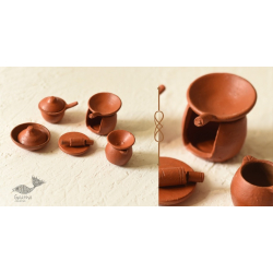 Maati Ka Kaam | Terracotta - Miniature Kitchen Set ( Set of 10 Pieces )