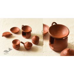 Maati Ka Kaam | Terracotta - Miniature Kitchen Set ( Set of 11 Pieces )