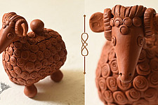 Maati Ka Kaam | Terracotta - Sheep Piggy Bank