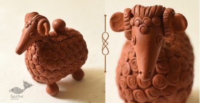 Maati Ka Kaam | Terracotta - Sheep Piggy Bank