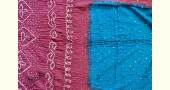 summer special Cotton Bandhani blue-pink Saree