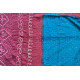 summer special Cotton Bandhani blue-pink Saree