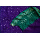 summer special Cotton Bandhani green & violet Saree