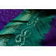 summer special Cotton Bandhani green & violet Saree