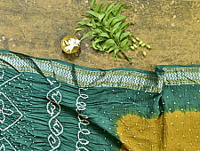 Nianboli . निंबोली  ❂ Cotton Bandhani Saree ❂ 7