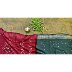 Nianboli . निंबोली  ❂ Cotton Bandhani Saree ❂ 8