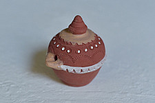 Maati Ka Kaam ‡ Terracotta Magic Oil Lamp / Diya (3.5" x 4.5" x 4") ‡ 22