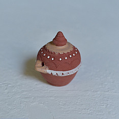 Maati Ka Kaam ‡ Terracotta Magic Oil Lamp / Diya (3.5" x 4.5" x 4") ‡ 22