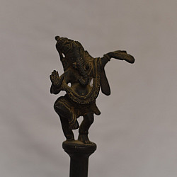 Antiquities from Khajuraho | Bell with Ganesha