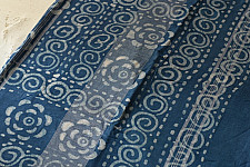 Eshana ~ Batik Printed Linen Saree