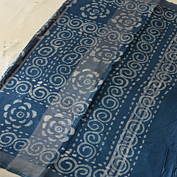 Eshana ~ Batik Printed Linen Saree