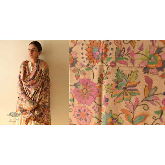 shop Kashmiri Kani Handwoven Pure Pashmina Shawl