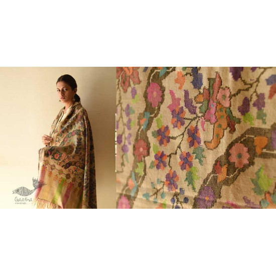 shop Kani Handwoven ~ Pure Pashmina Wool Kashmiri Shawl