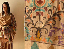 Gul - Kashmiri Handwoven Kani | Pure Pashmina Checks Shawl (unisex)