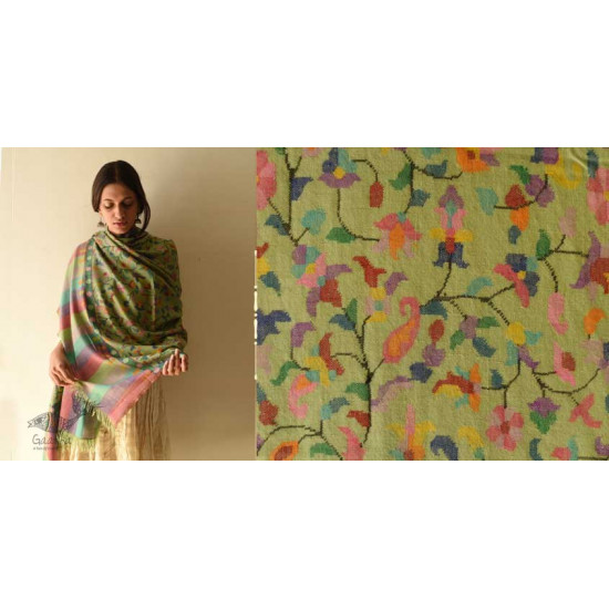 shop Kashmiri handwoven Pure Pashmina Kani Shawl