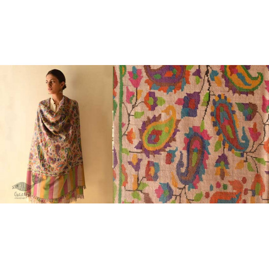 shop Kashmiri handwoven Pashmina Kani Shawl