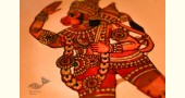 Handmade leather puppet-Hanuman 
