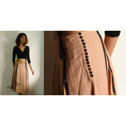 Ikat Handloom Cotton Designer Skirt