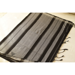 Casual Classics ❊ Handloom Cotton Black Saree