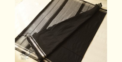 Casual Classics ❊ Handloom Cotton Black Saree