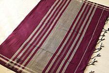 Casual Classics ❊ Handloom Saree ❊ Dark Magenta