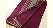 Casual Classics ❊ Everyday Handloom Saree - magenta cotton saree 