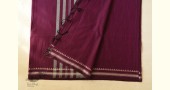 Casual Classics ❊ Everyday Handloom Saree - magenta cotton saree 