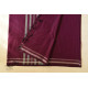 Casual Classics ❊ Everyday Handloom Saree - magenta cotton saree 