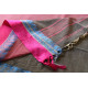 shop  Handloom Saree - Carbon Black With Rani Pink Border